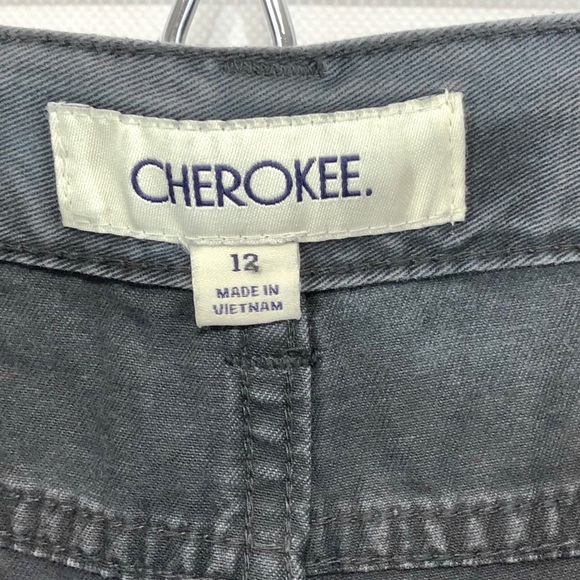 NWT Cherokee Gray Chino Boys Denim Pants Size 12 - Picture 6 of 7